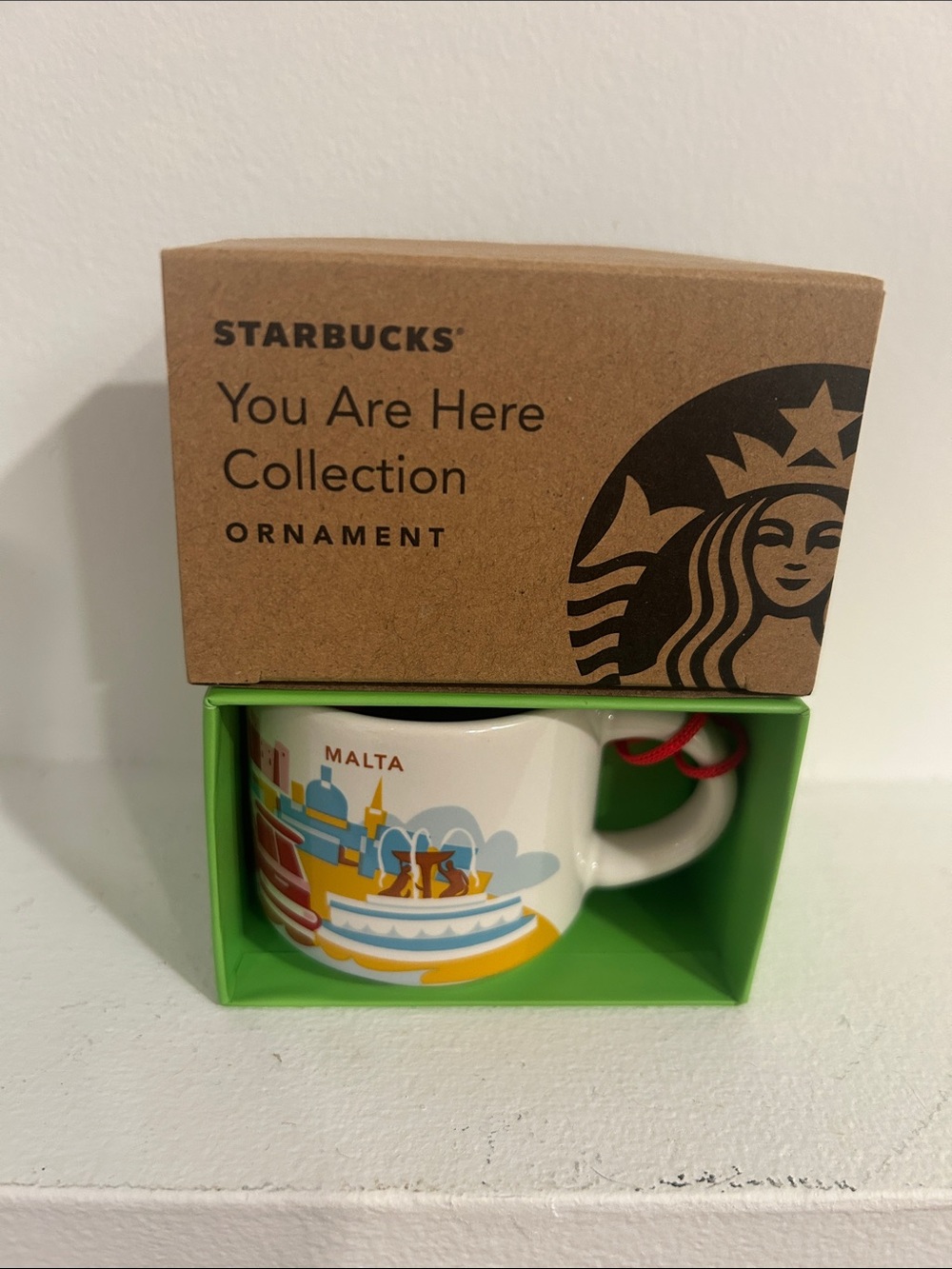 Starbucks Malta You Are Here Ornament/Espresso 2 fl oz Mug